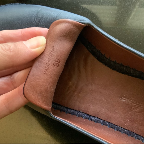 Loro Piana Dark Blue Agata Walk Leather Espadrilles NWOT - Picture 9 of 10